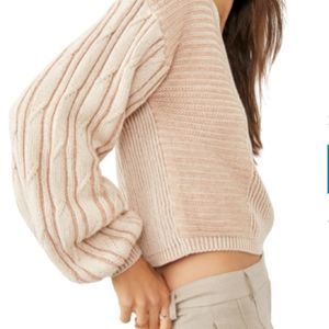 New ! RARE Rare Free People Let it rain sweater